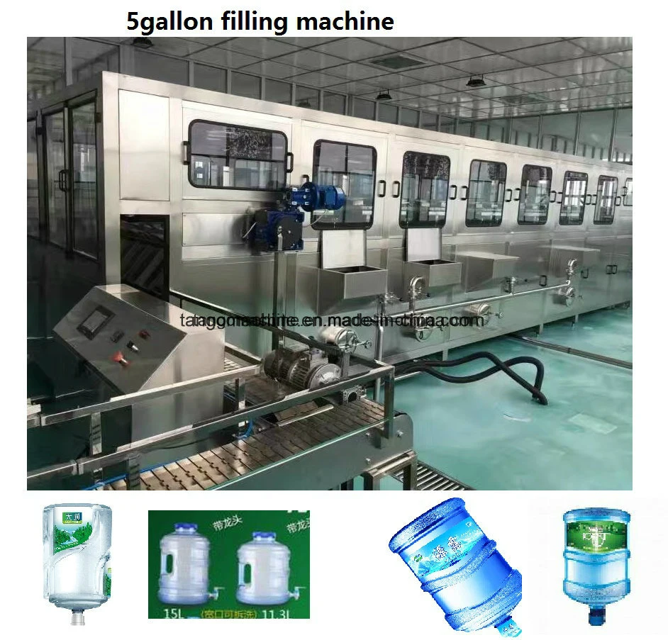 Complete Automatic 5 Gallon Barrel Drinking Water Filling Bottling Machine