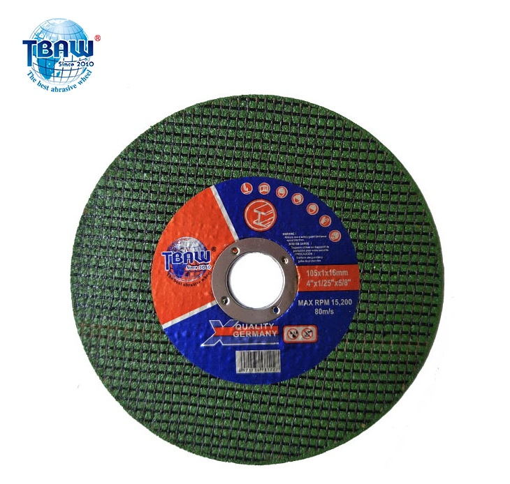 China Tbaw 4 Inch Inch Manufactures Abrasive Stainless Steel Cutting Disc