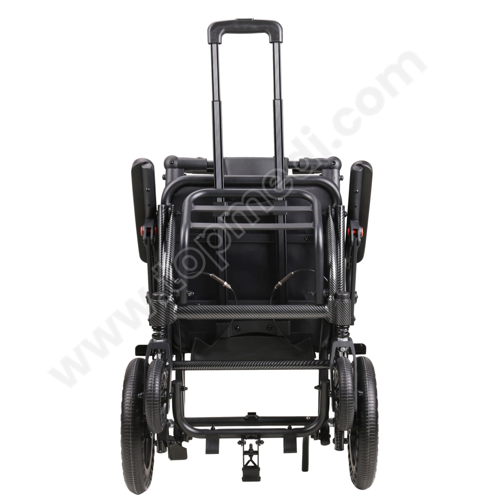 Hand Lever Travel Manual Wheelchair Light Weight with Handhold