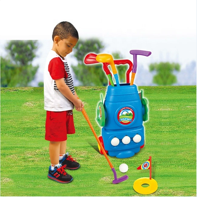 Hot Sale Blue Real Action Indoor Golf Game Toys Kids Outdoor Sports Equipment Toys Amusing Golf Games