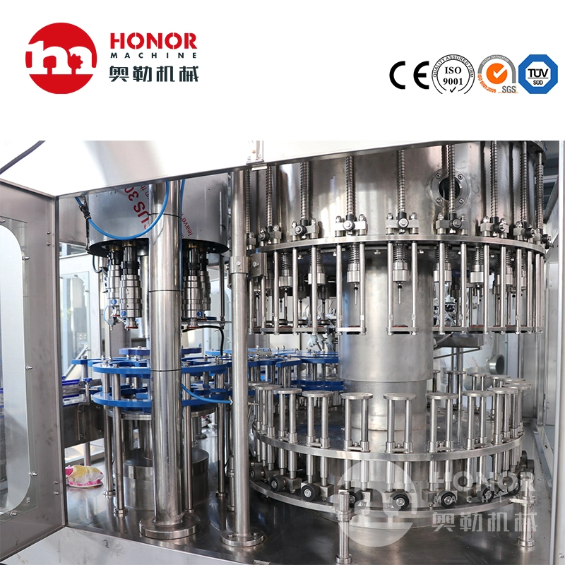 Fully Automatic2000bph-15000bph Bottle Wine Aluminum Can Beer Rinsing Filling Capping Device