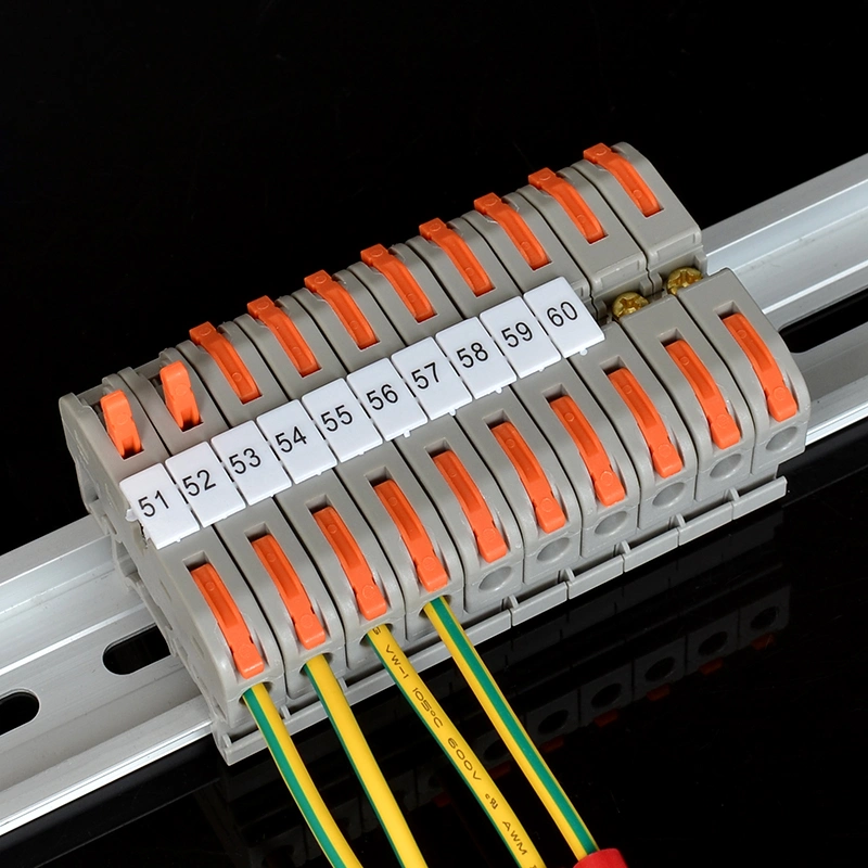 Jut19 Electrical Wire Connector DIN Rail Terminal Block