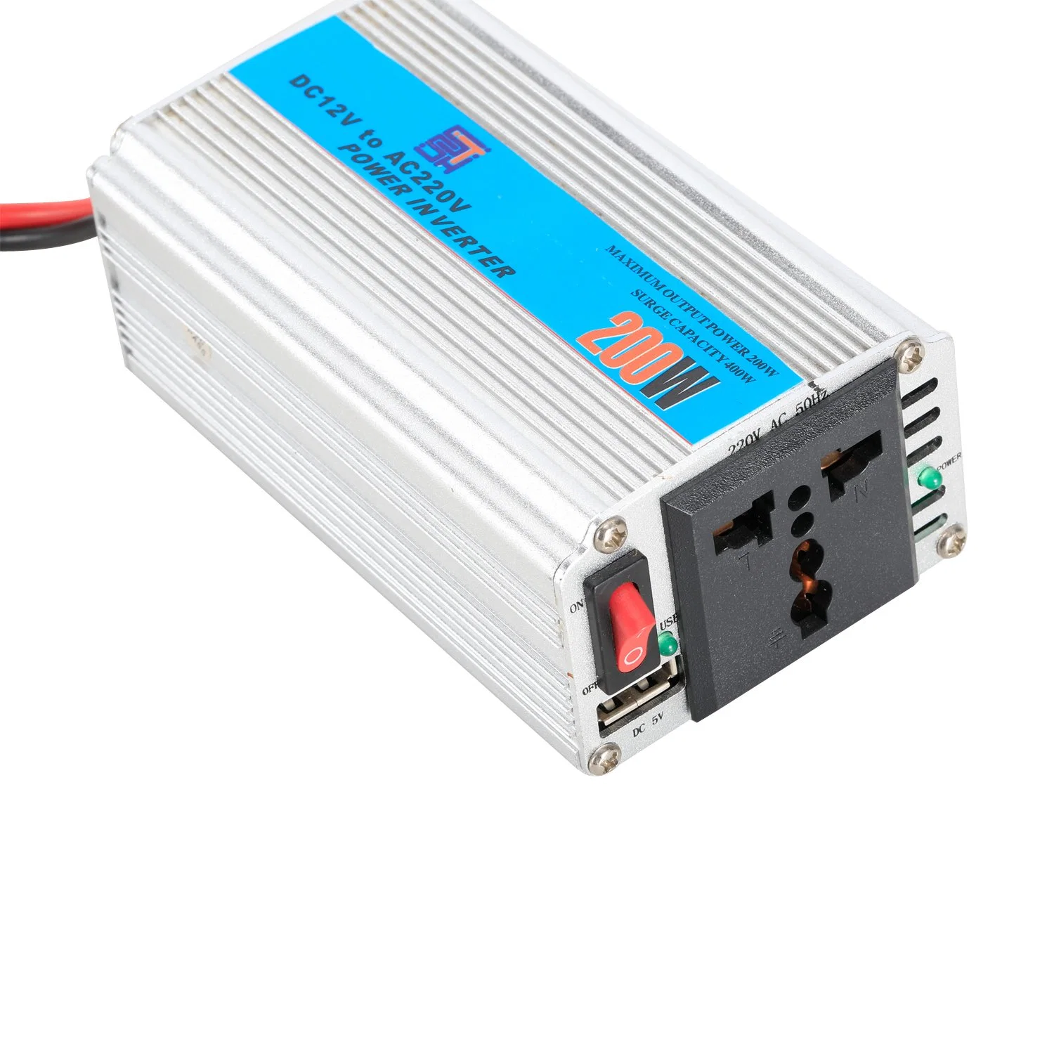 200W Peak Power 400W Small Portable Modified Sine Wave Car Power Inverter