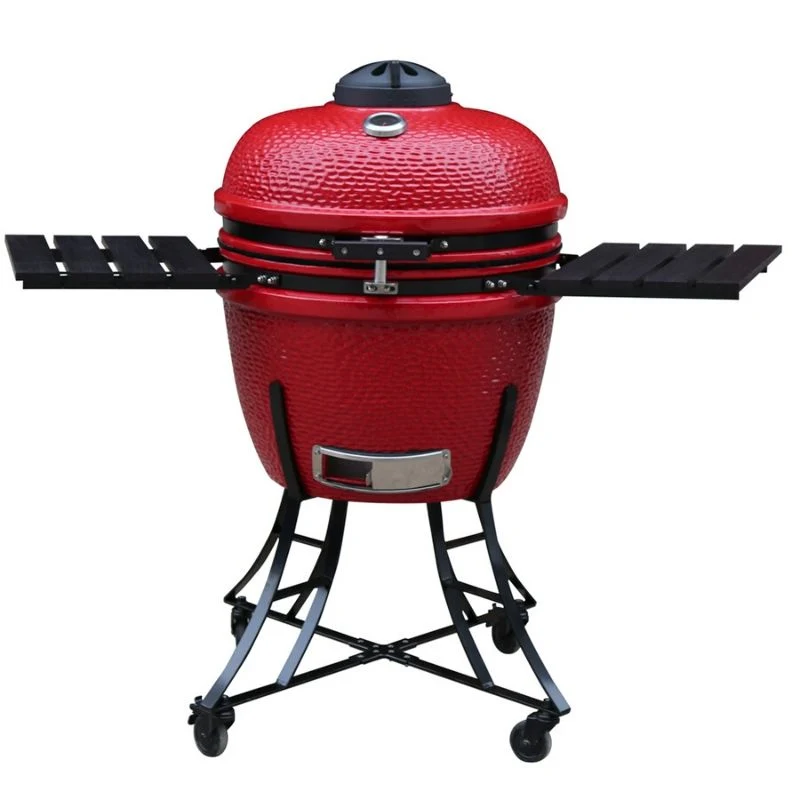 Kamado rouge barbecue grills pour mobilier extérieur