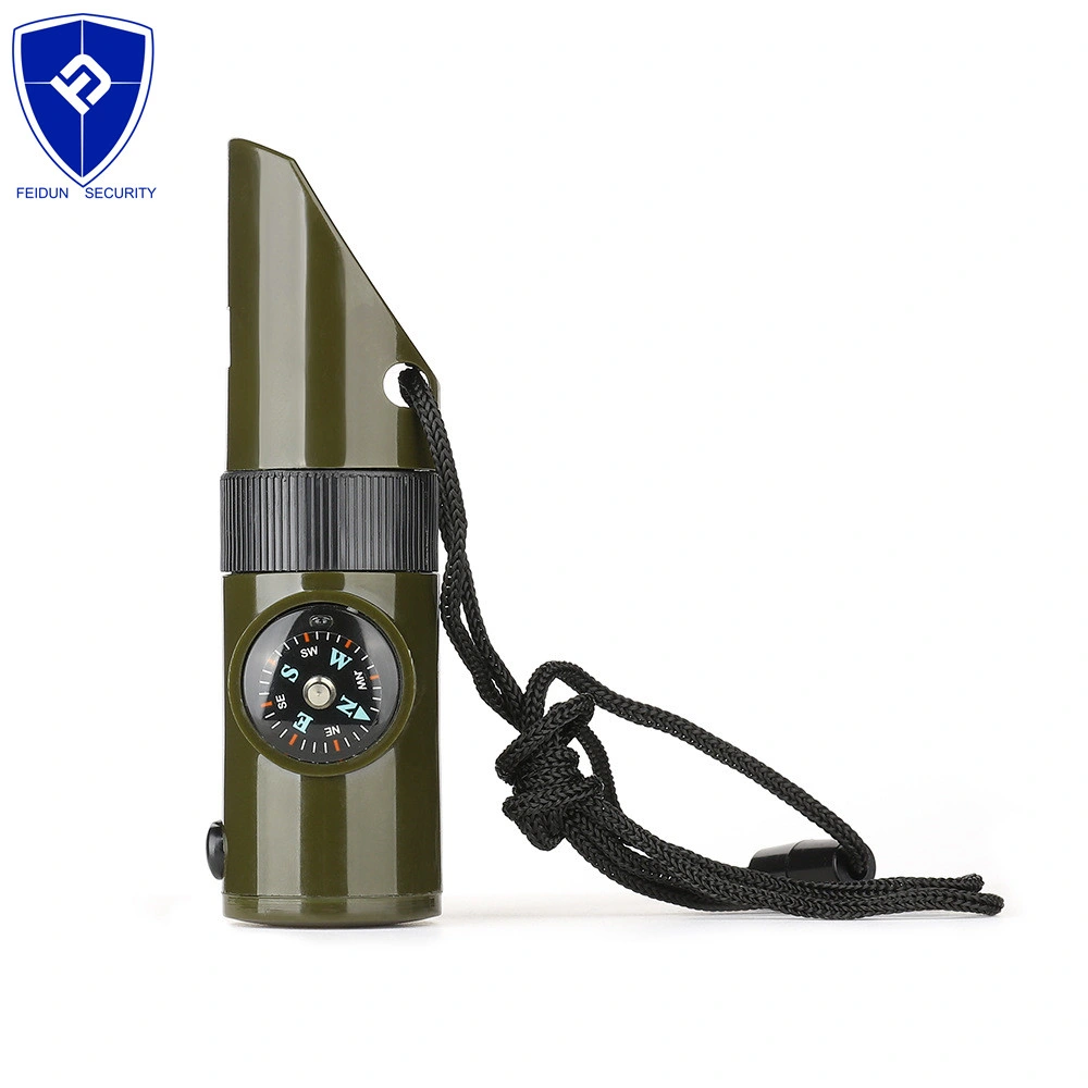 Senderismo Camping Pocket Survival silble, Mini Sos Survival Multifunctional 7 en 1 silble