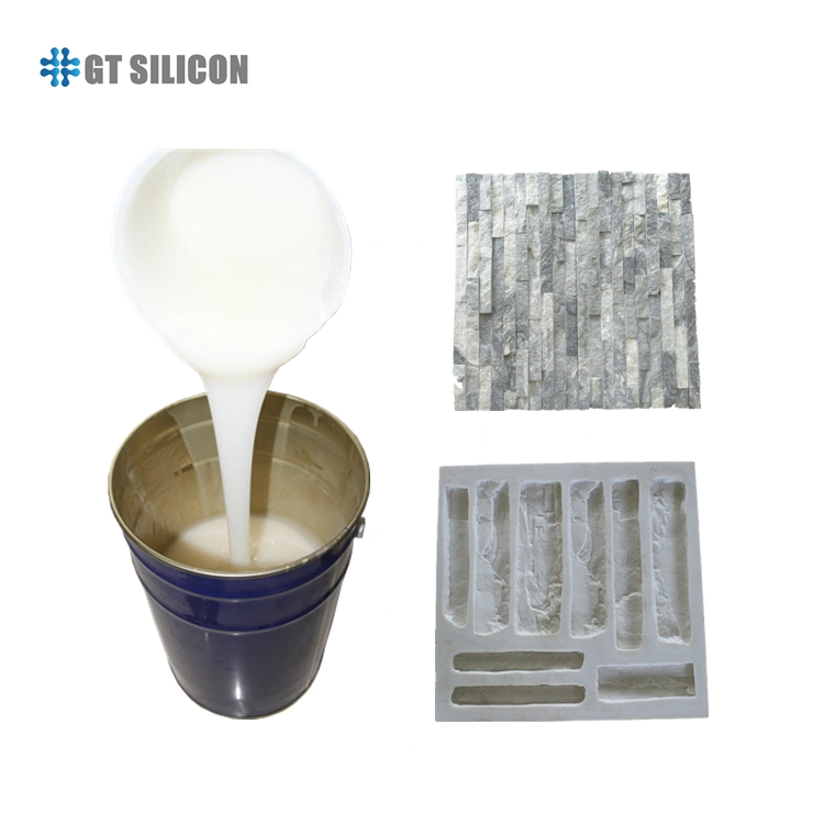 Liquid Silicone Rubber to Make Artificial Stone Mold Condensation Cure RTV2 Silicone Rubber Moldmaking