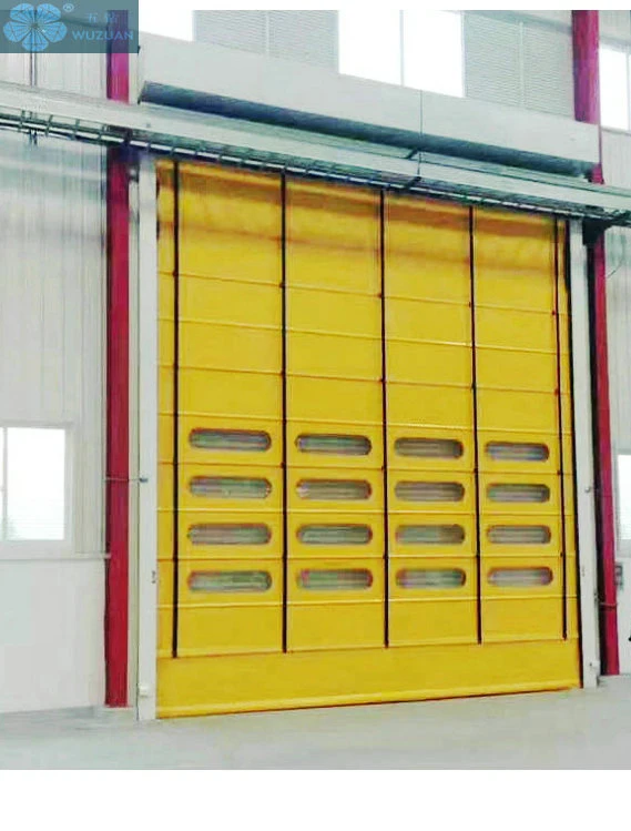 Wind Resistance PVC Fast High Speed Stacking Folding Door with Aluminum Rod