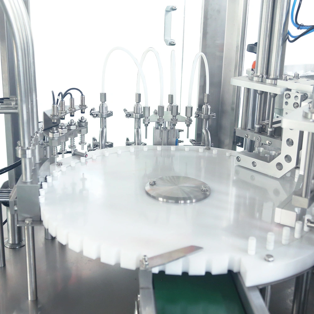 Perfume Vial Pneumatic Bottling Filling Line Plant Equipment Factory Manufacturer
