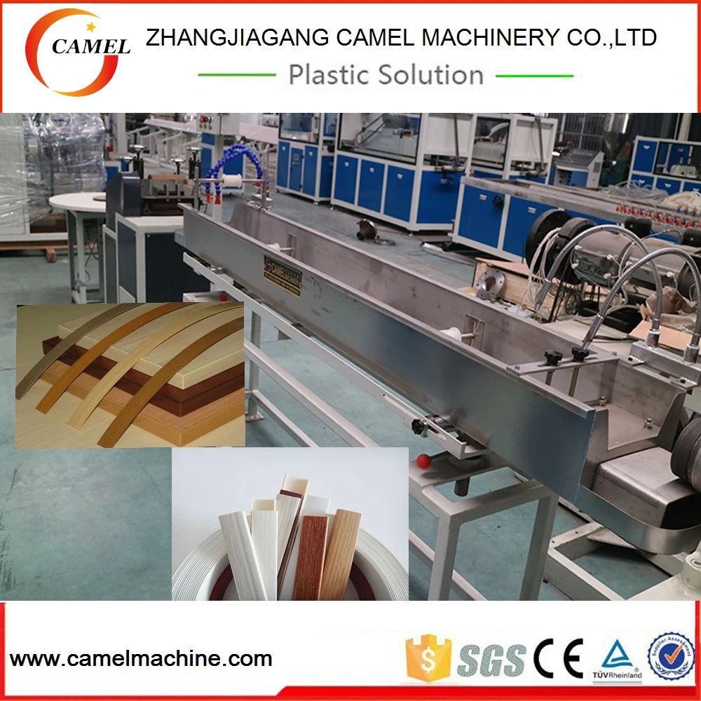 Plastic PVC ABS PMMA Edge Tape Extruder Machine with Color Printing Machine