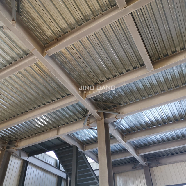 Steel Construction Gable Frame Building Industrial Metal Materials Structure with Sandwich Panel