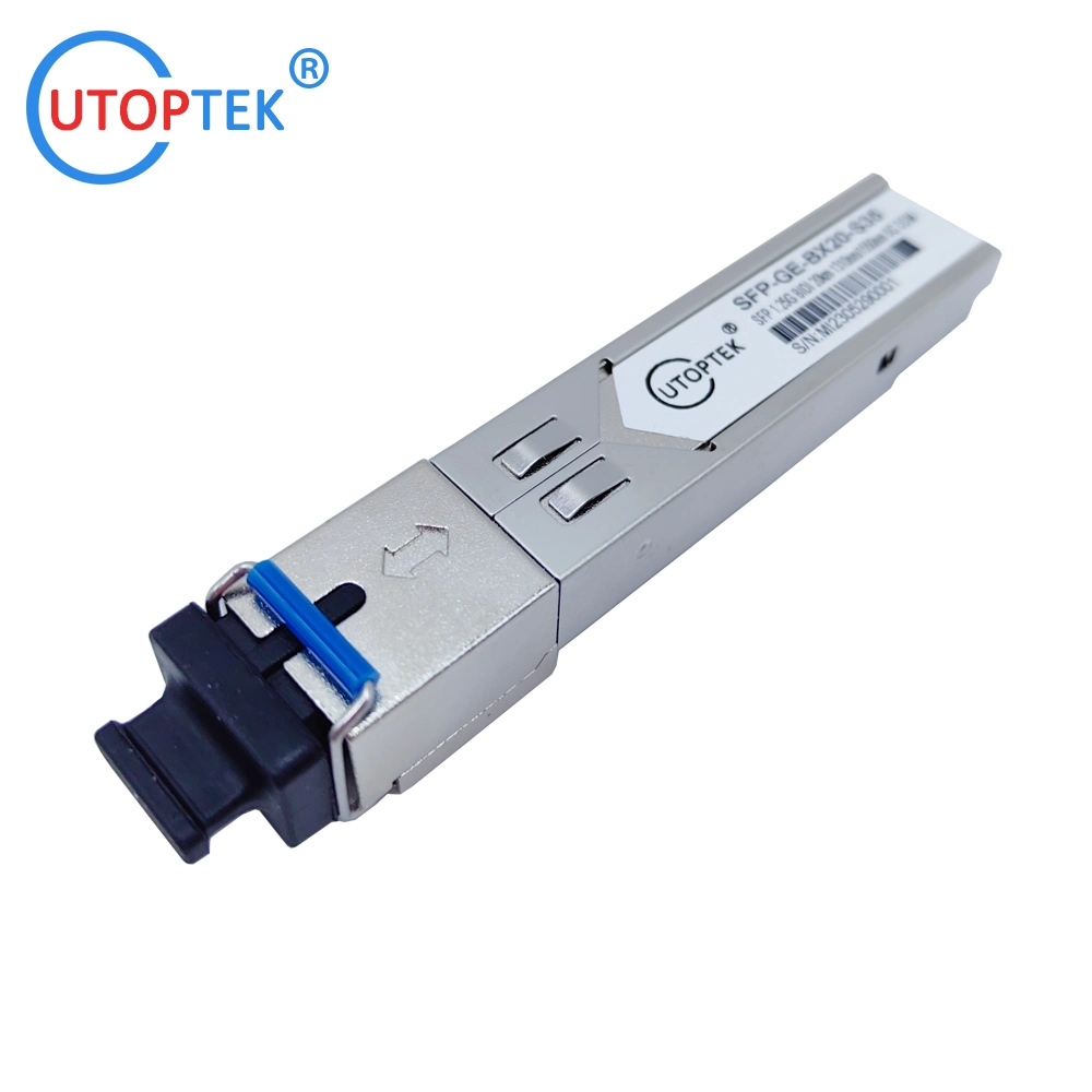 100% وحدة SFP جديدة 1.25 g Sc Bidi SFP 3 km جهاز الإرسال والاستقبال الضوئي 1g SFP لـ Cisco/Huawei/Juniper/HP