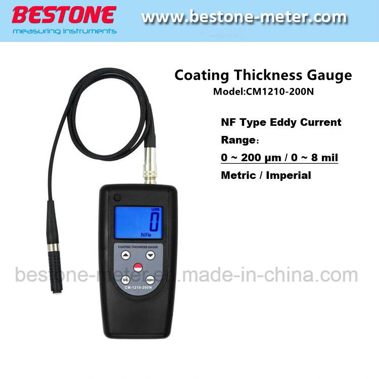 Micro Coating Thickness Meter with NF Probe, 0~200 &mu; Cm-1210-200n