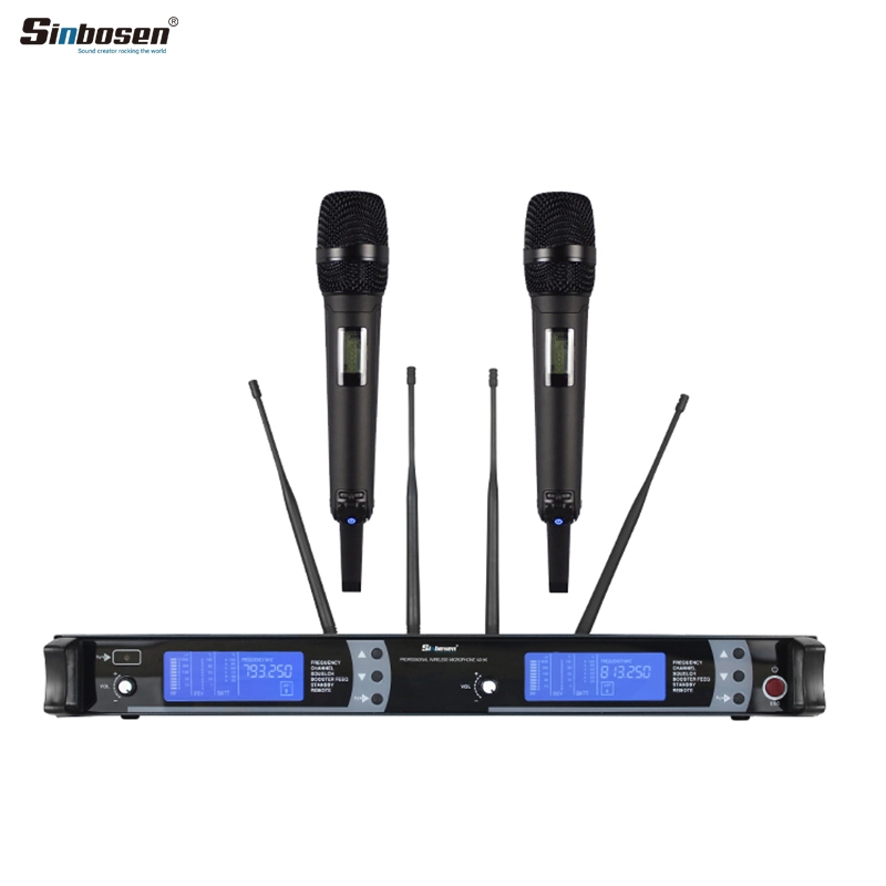 Gravação profissional Estúdio Microfone Skm9000 Verdadeira diversidade microfone sem fio
