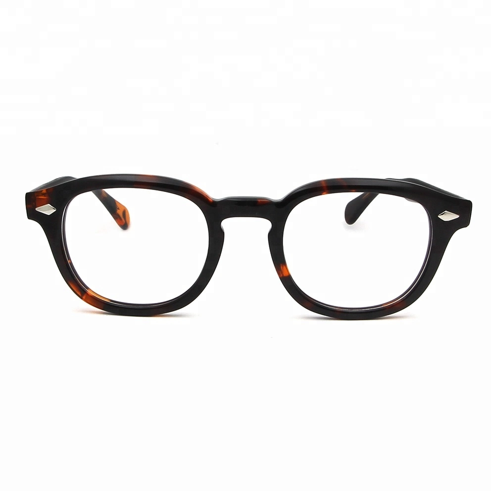 إطار بصري ذو جودة عالية من العين للرجال Retro Vintage Round Acetate للنساء الرجال