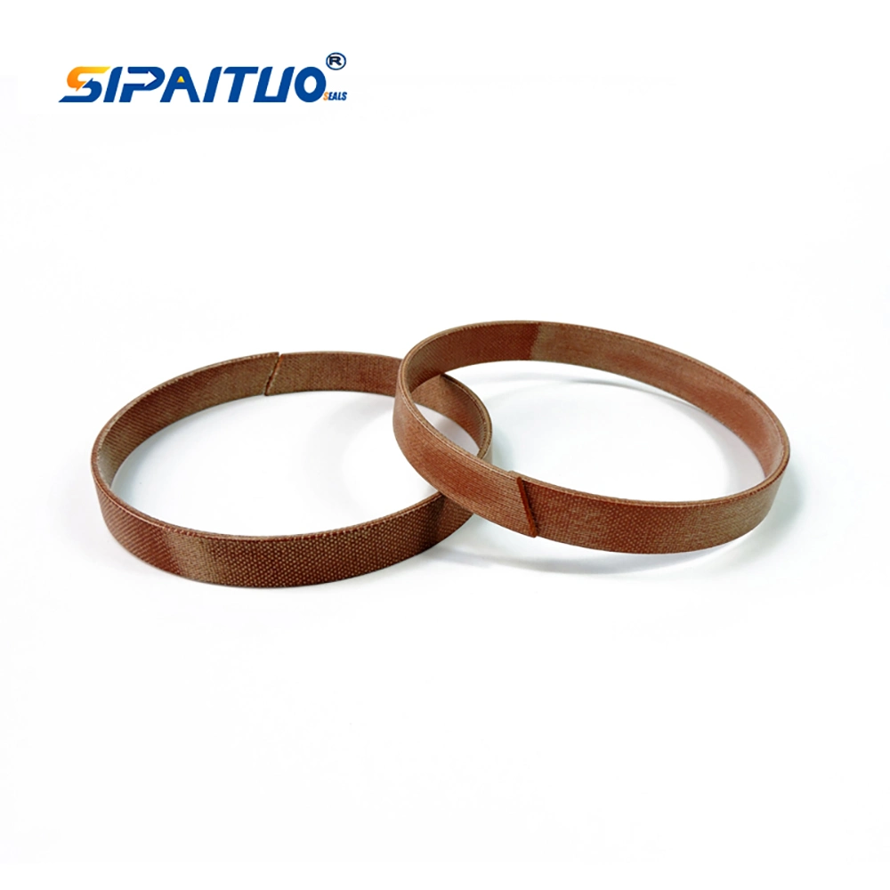 Hydraulic Cylinder High Pressure Phenolic Resin Brown Wear Rings Guide Elements