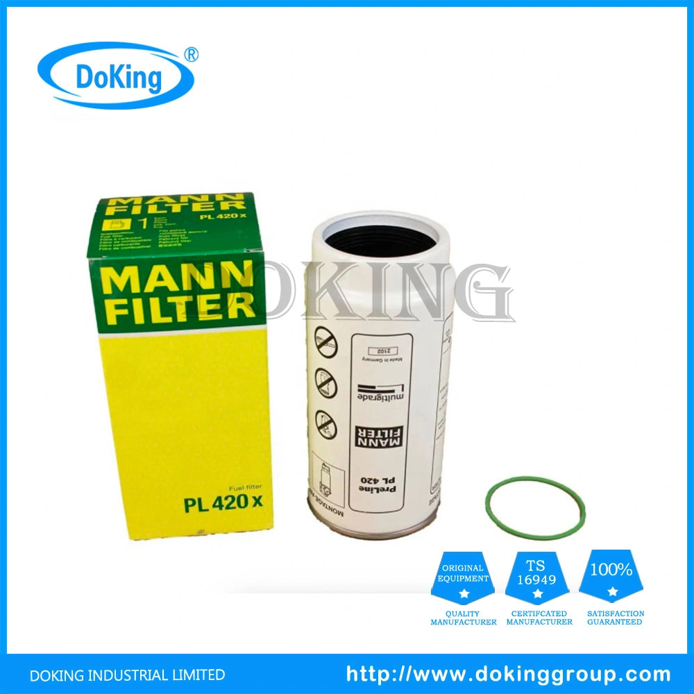 Truck Fuel Water Separator Filter Pl420X Auto Fuel Filter Cartridge with Competitive Price for Mann