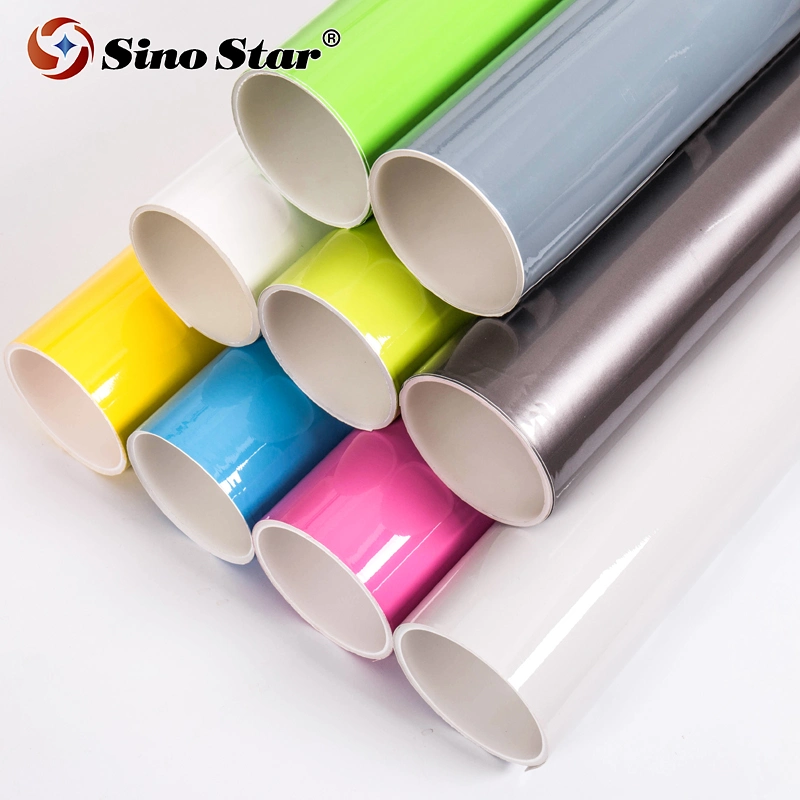 Sino Star Glossy Candy Film Vehicle Wrapping Film Colored Purple Car Body Vinyl Wrap Factory Wholesale/Supplier Car