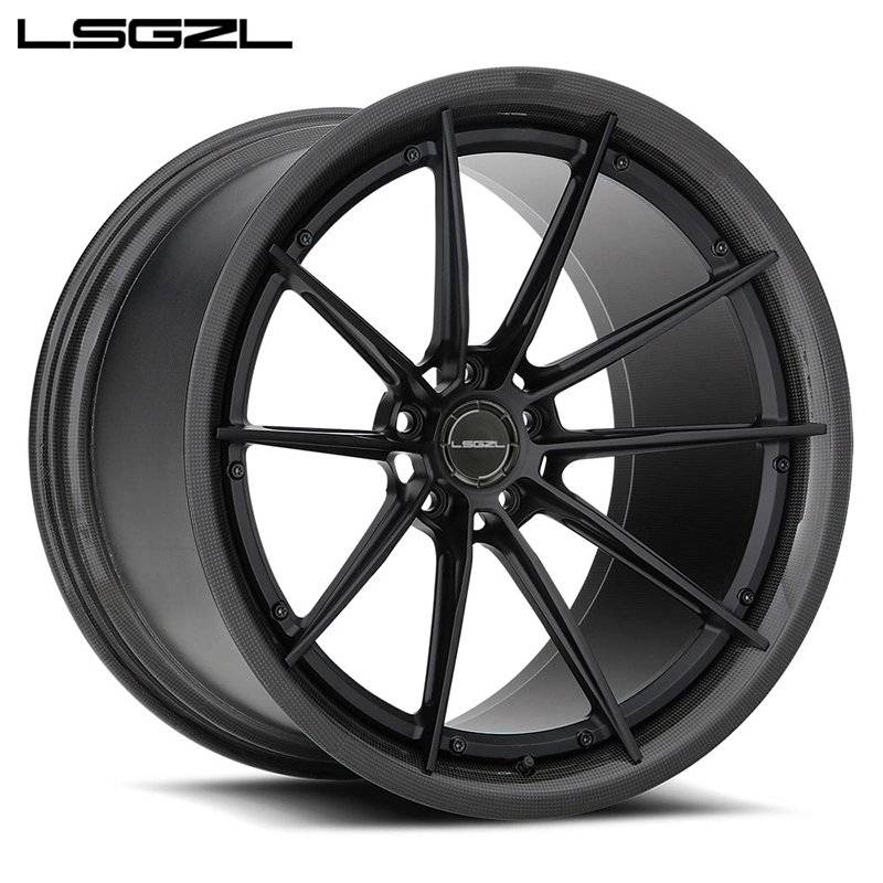 Forged Passenger Car Rim Carbon Fiber 18X8 19X8.5 Rines Replica Wheels 5X114.3 5X120