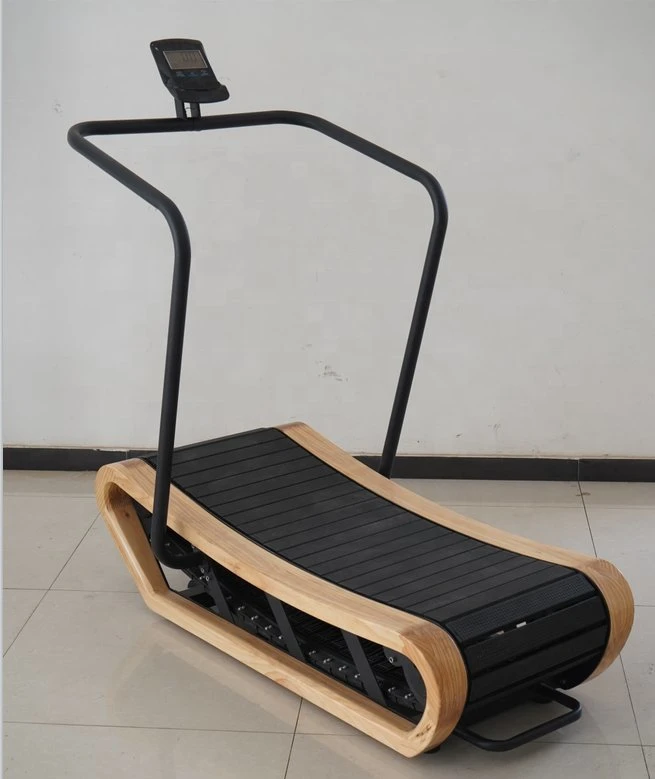 Xt-5010 Gym Sports Equipment Woodway Running Machines Curve Treadmill Wooden Unmotivated Air Runner