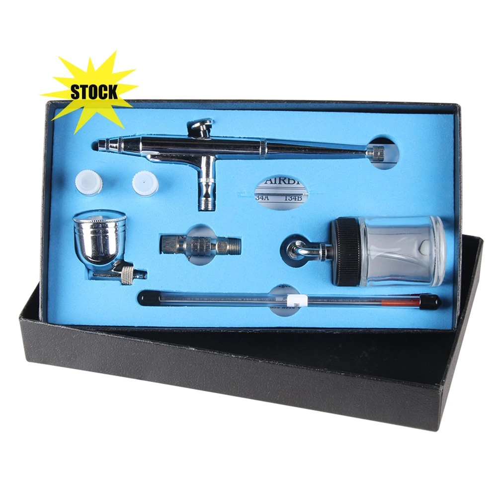 Dual Action 7cc, 20cc Side Feed Airbrush Set for Airbrush Painting, Tattoo, Cake Decorating, Nail Beauty, Body Art, Hobby