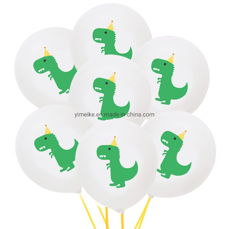 Birthday Party Decoration 12" 2.8g Thick Print Small Dinosaur Latex Balloon Wholesale/Supplier