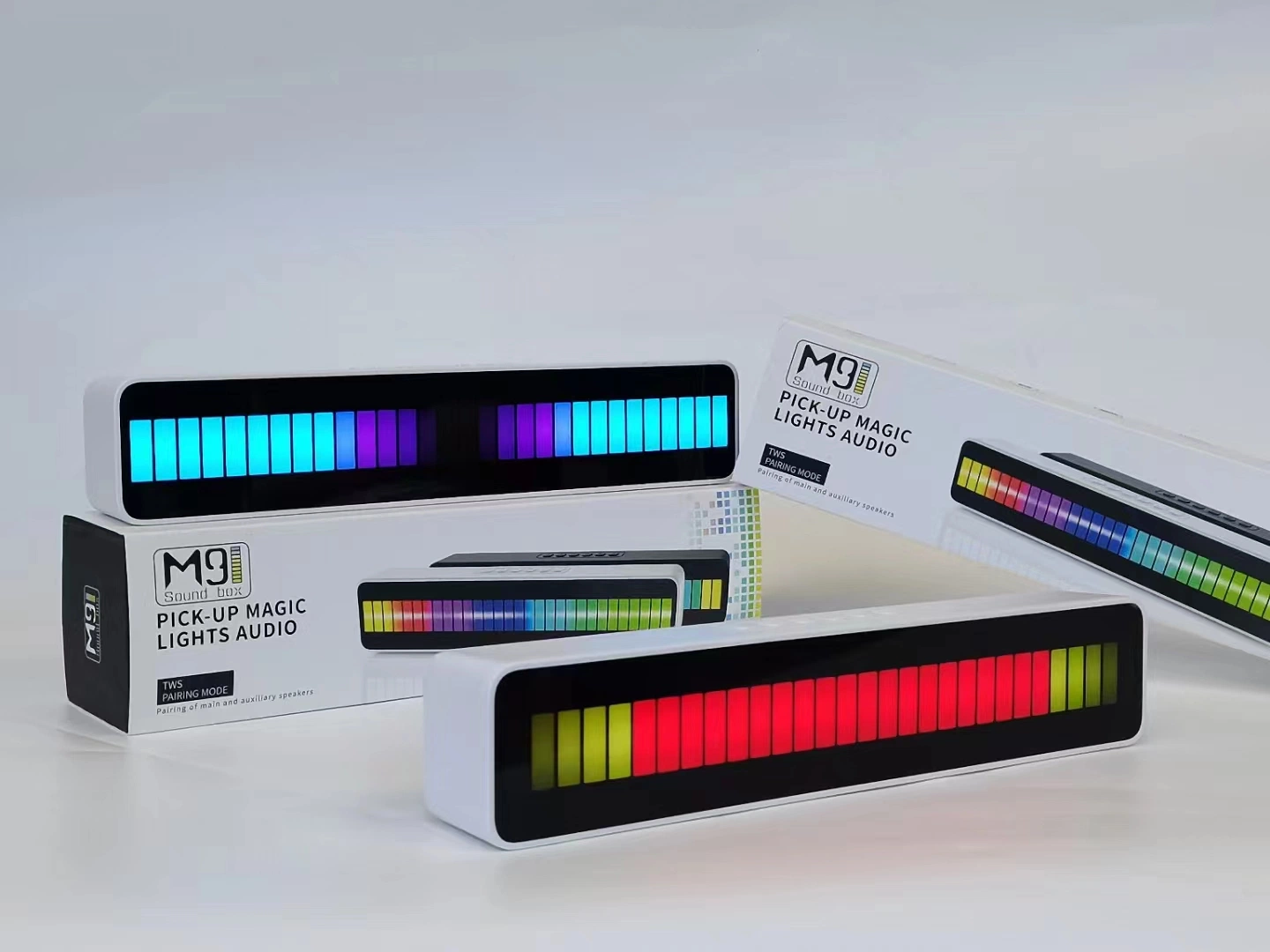 صوت ضوء LED لاسلكي محمول LD-M8 Mini للحفلة الخارجية مشغل Bluetooth Speaker_Multi Color