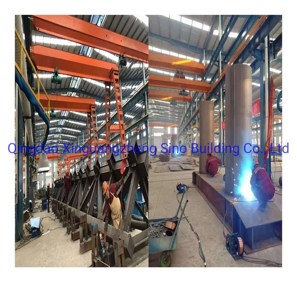 Heavy Duty Low Carbon Metal Material Construction Steel Structure Bridge