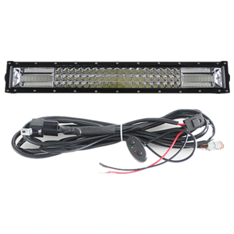 136W 20inch 8000lm dreireihige Strobe LED-Lichtleiste Seite Halterung und untere Halterung erhältlich off Road Jeep 4X4 LED Bar