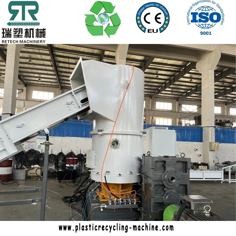 PE/LDPE/LLDPE/HDPE Film ABS/PS/EPS/EVA/PA/TPU Flakes PP Woven Non-Woven Fiber/Fabric/Silk Compactor Agglomeration/Extrusion Recycling Granulation Machine