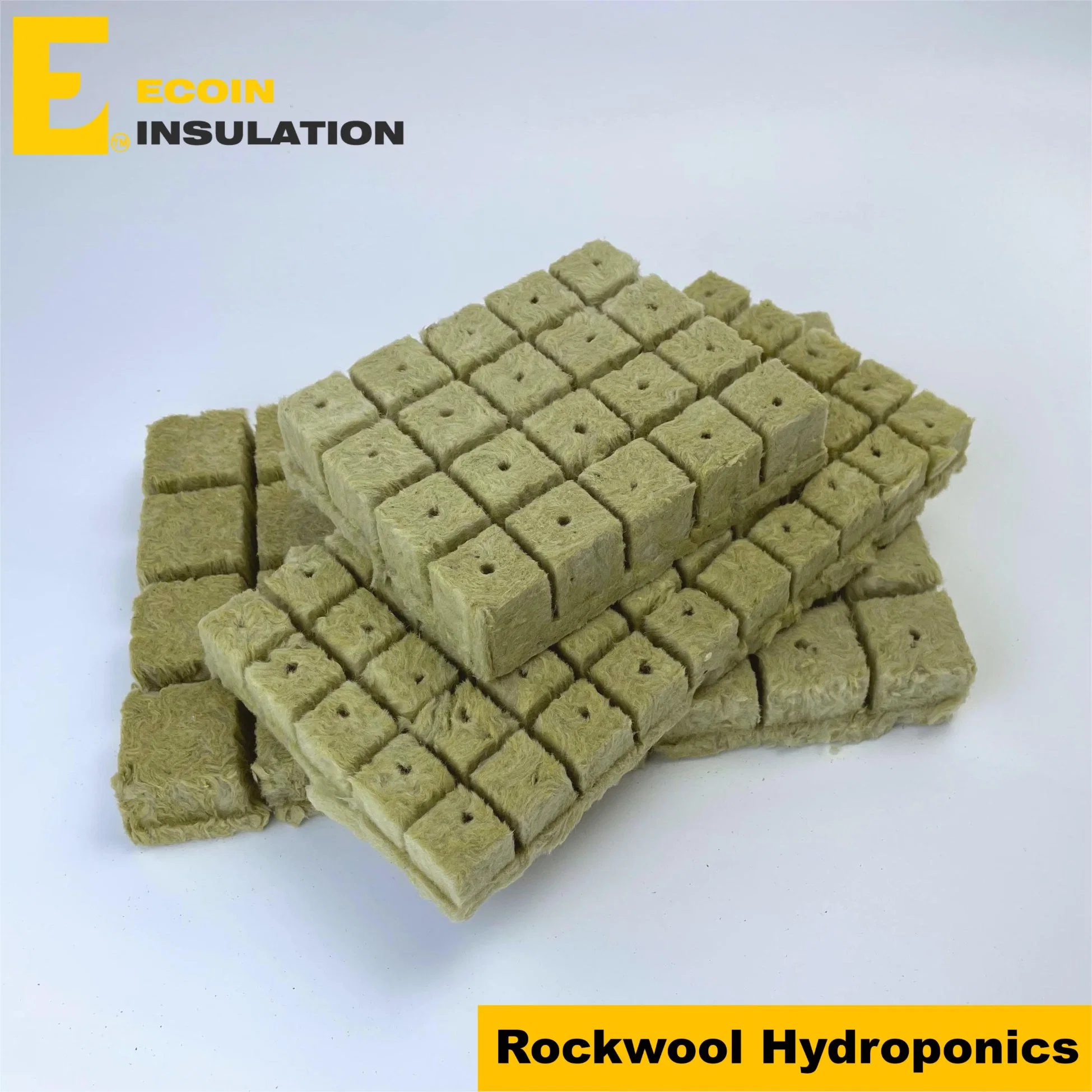 Rockwool Cubes in Hydroponics Growing Seeds in Rockwool