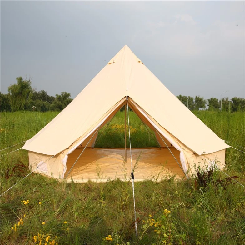 Luxury Glamping Tarp Waterproof Fabric Tent with 2 Doors