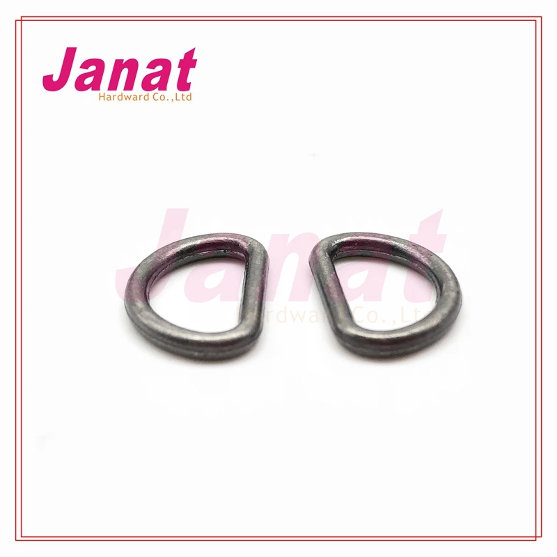 Bag Metal Fittings Iron Antique Brass D Ring Buckle for Leather Bags