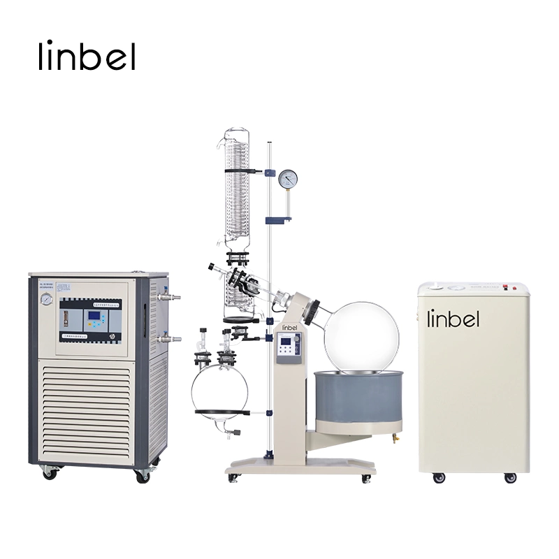 R1050 Auto Lift Rotary Vacuum Evaporator for C B D Oli Abstract