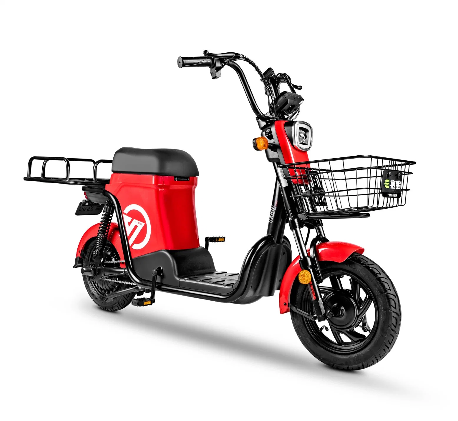 بإمكان الدراجة الكهربائية ذات العجلتين Saige Red حمل البضائع