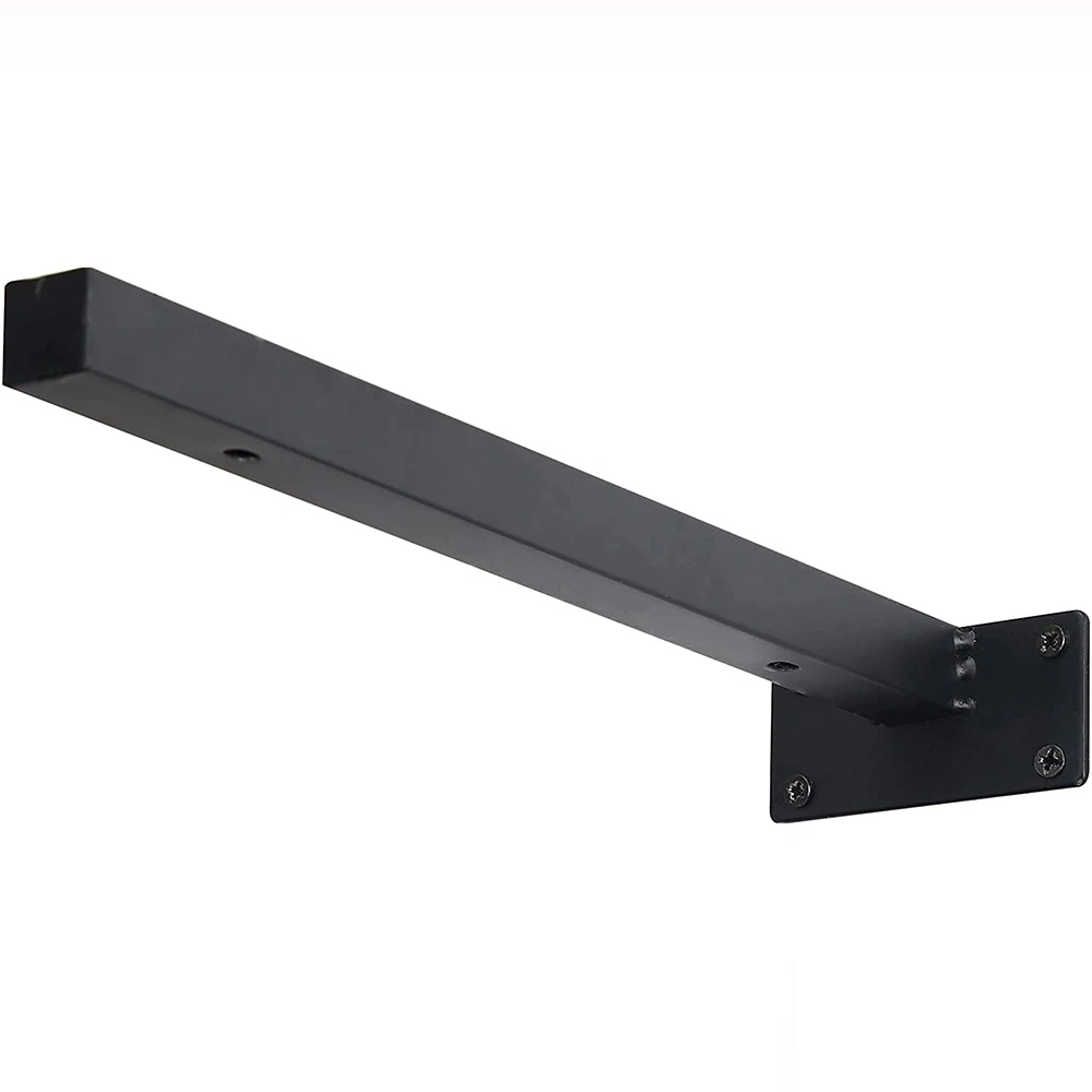 Floating Shelf Brackets Industrial Retro Wall Mounted Shelf Black Single-Side Bracket Standard