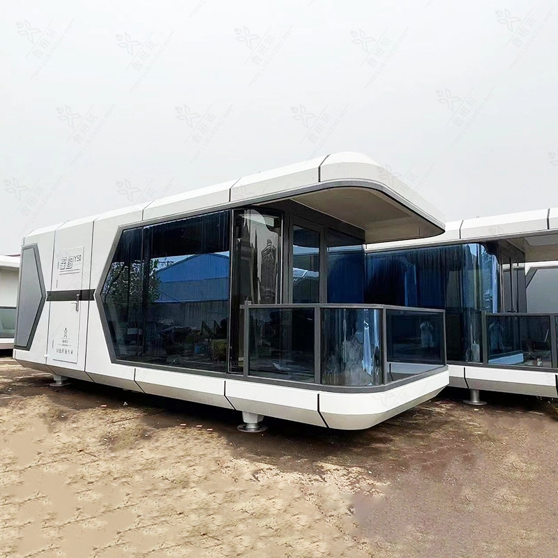 China prefabricados modulares prefabricados pequeña villa de Casas y chalets en acero