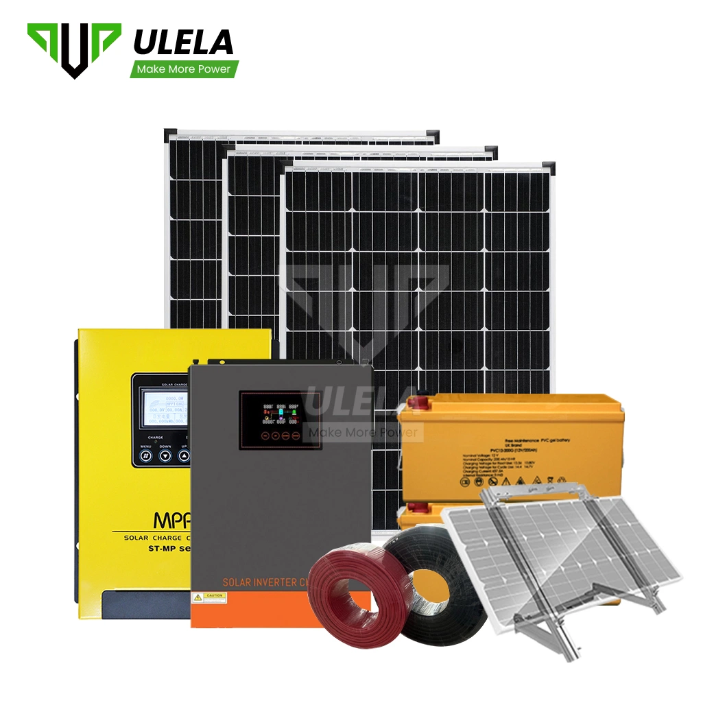 Système d'énergie solaire hybride Ulela 10 kw échantillon d'usine disponible hors fonction Le réseau électrique systèmes d'énergie solaire Chine photovoltaïque