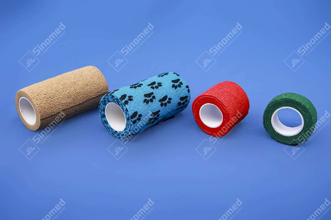 Medical Consumables Wrap Self Adhesive Elastic Bandage Cotton Cohesive Bandage