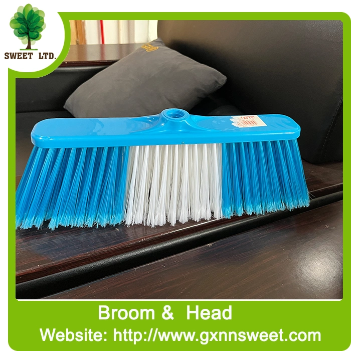 Plastic Broom Floor Cleaner Sweeper Vacuum Cleaner Broom with Wooden Handle Mop Stick