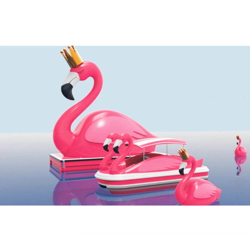 Fiberglas schwimmende Insel Dock mit riesigen Flamingo-Form für Freizeit Und Unterhaltung