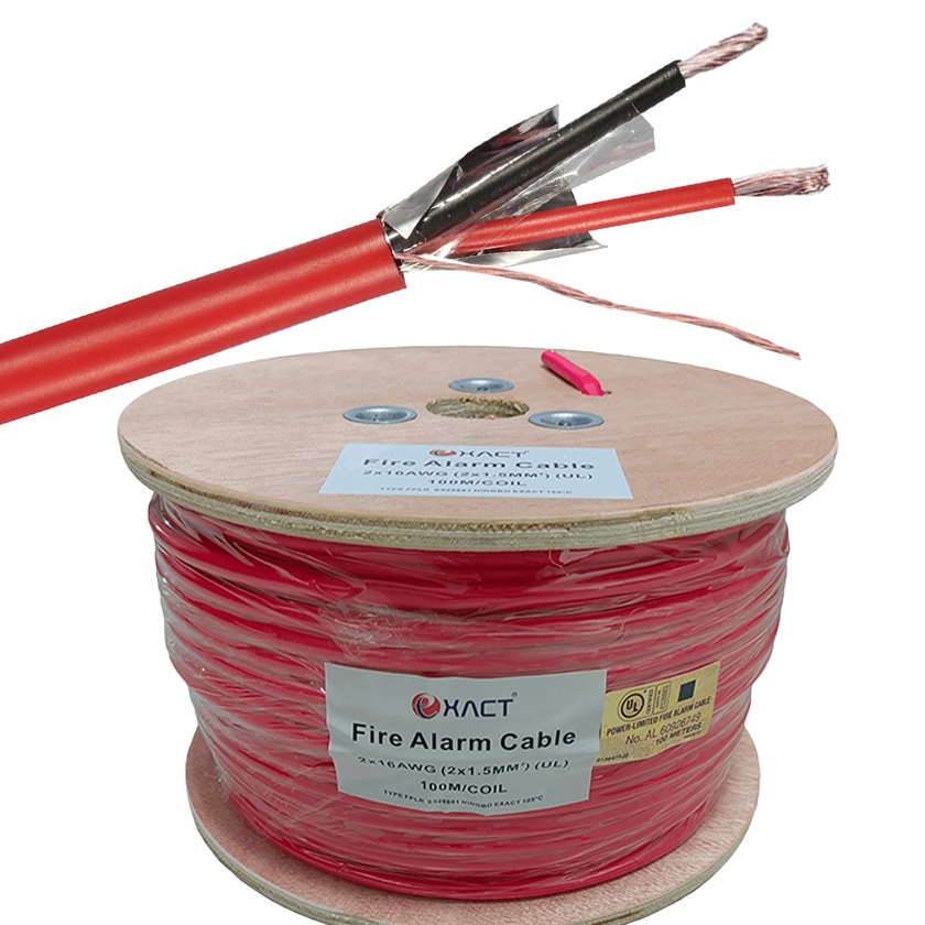 2 Cores 1.5mm2 2.5mm2 tc/bc Fire Alarm Cable Wire Communication Cable