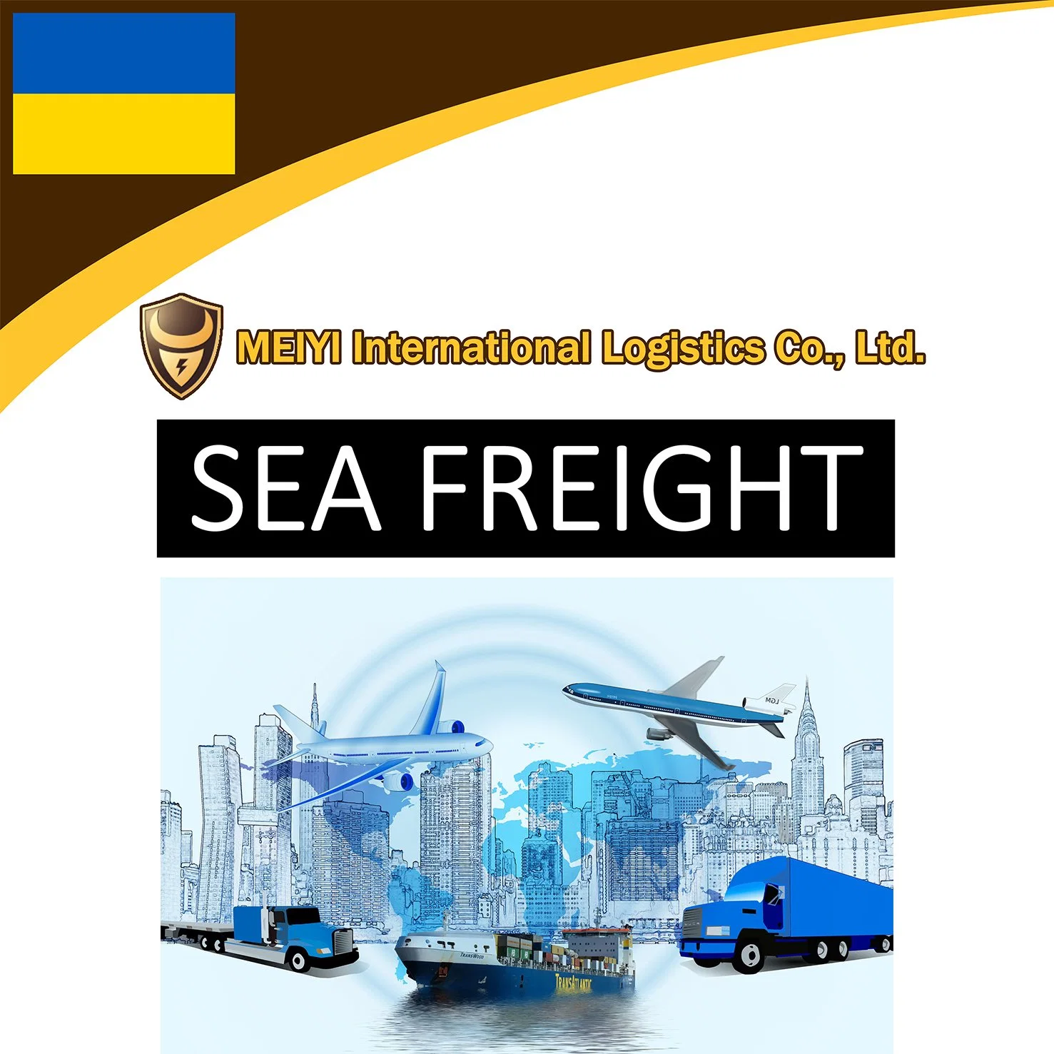 Offrir de service de logistique pour les acheteurs Alibaba à l'Ukraine et de conteneur d'expédition de fret aérien et maritime de l'air sea shipping