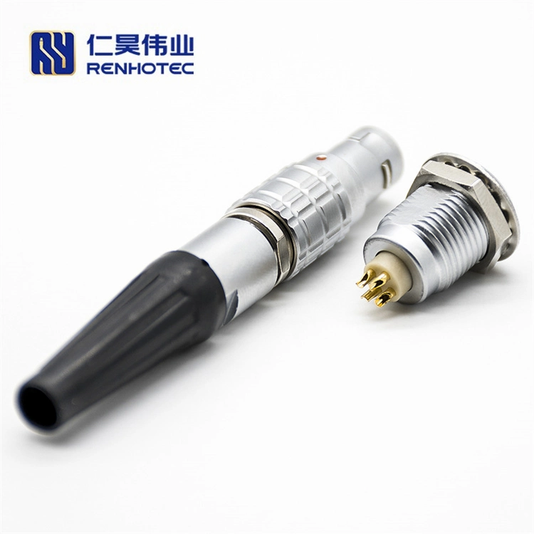 B Series Egg Fgg 304 4 Pin Push Pull Self Locking Circular Connector