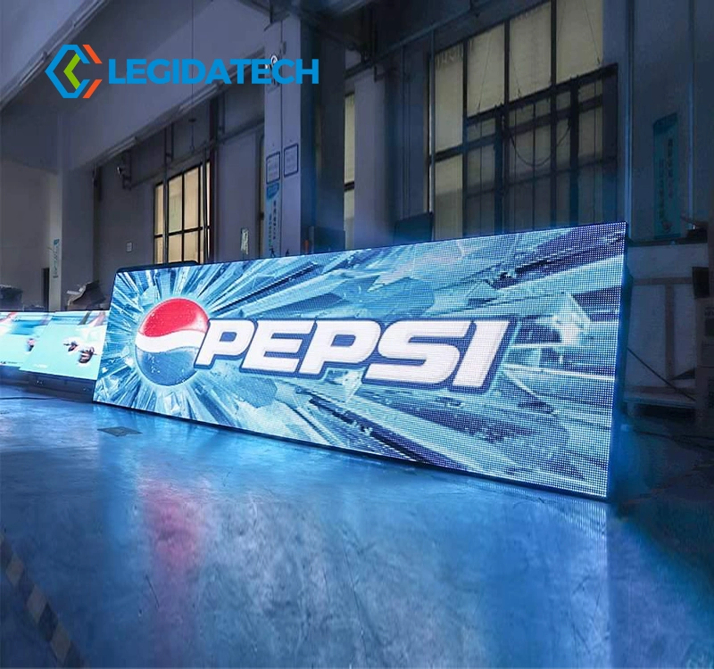 Legidatech P10 Billboard pared LED gigante impermeable de alto brillo