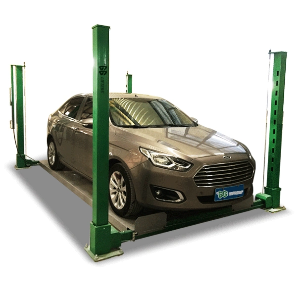 Four Post Simple Vehicle Lift Double Car Parking Devices