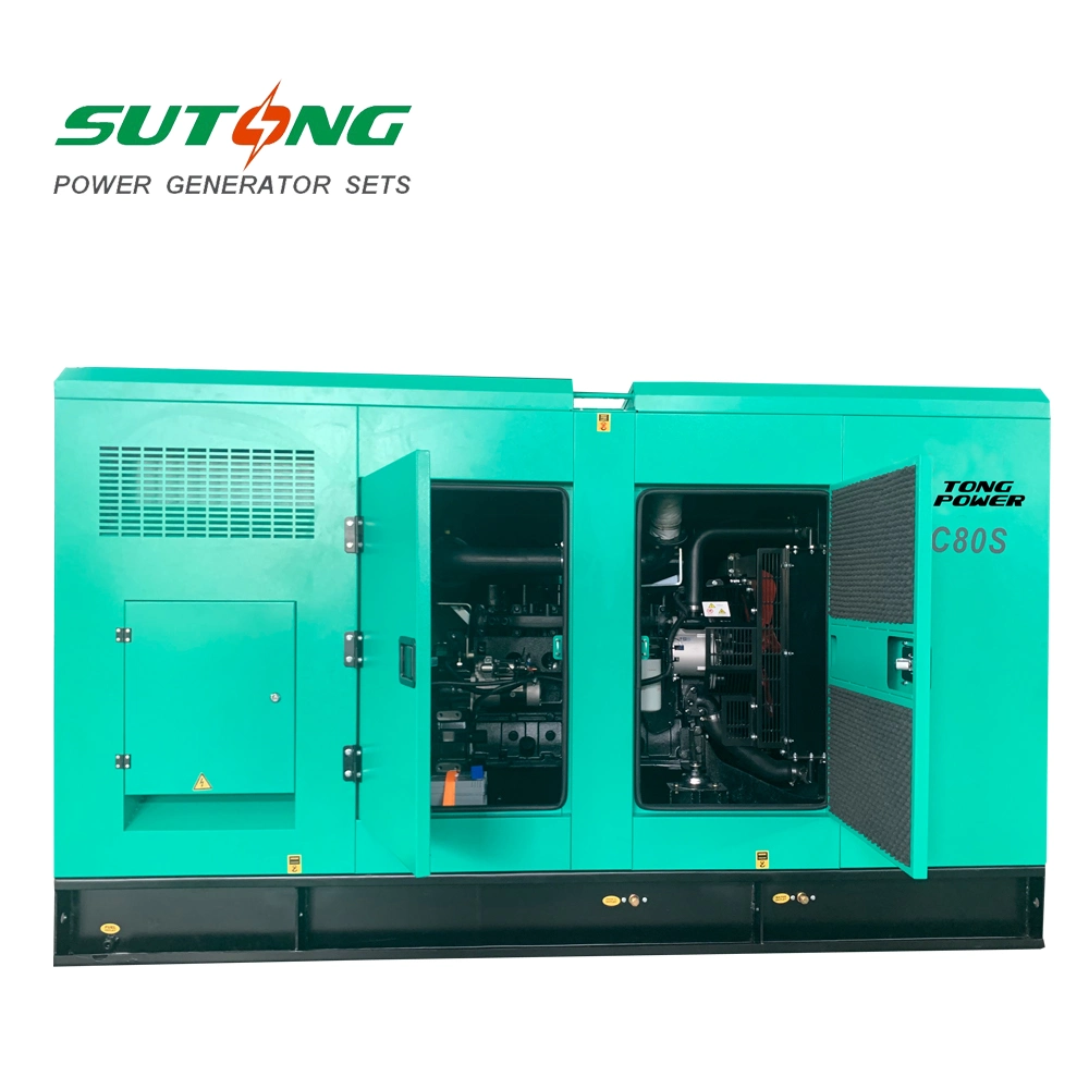 Factory OEM Price Generating Set Soundproof Diesel Power Generator Single Phase 80kw 80kVA with Cummins Engine