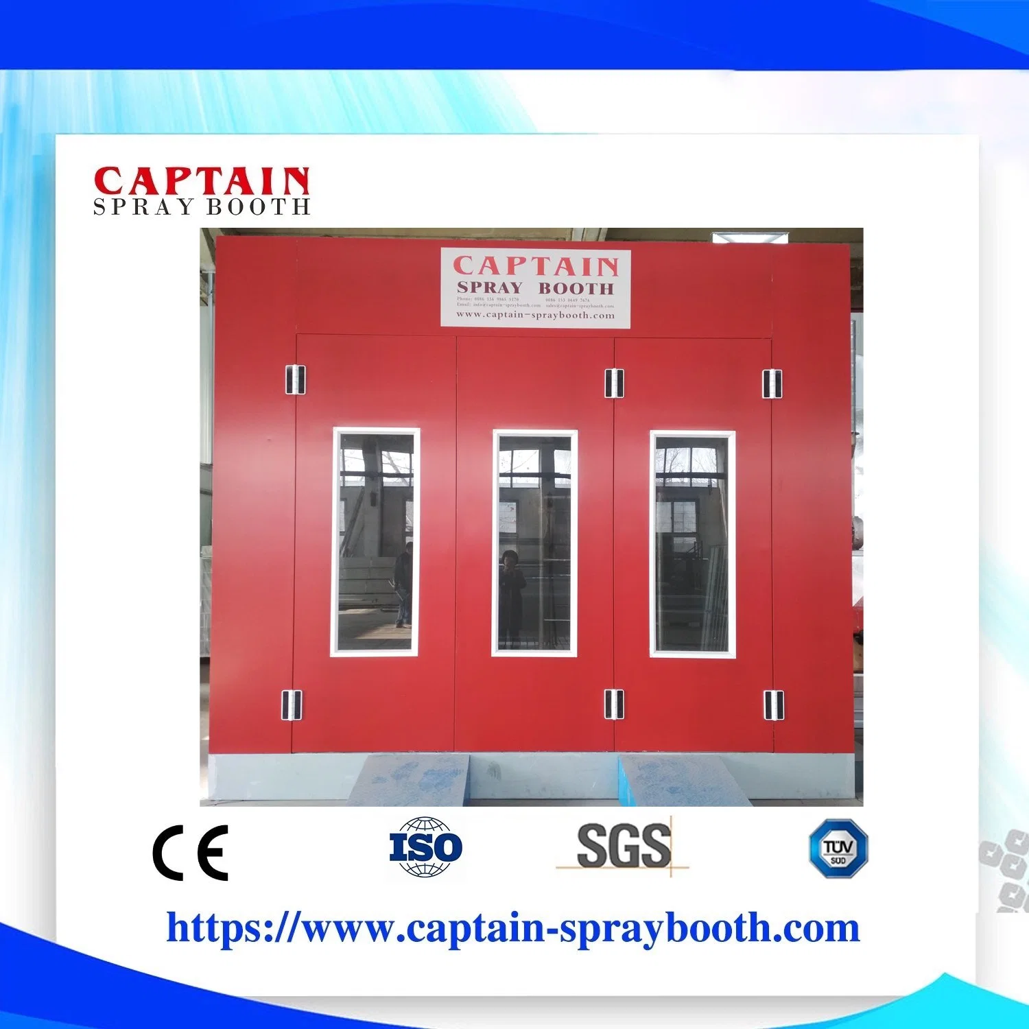 Spray Booth Gas LPG Burner Paint Spray Chamber Garage Equipment Powder Coating Painting Equipment Powder Coating Equipment