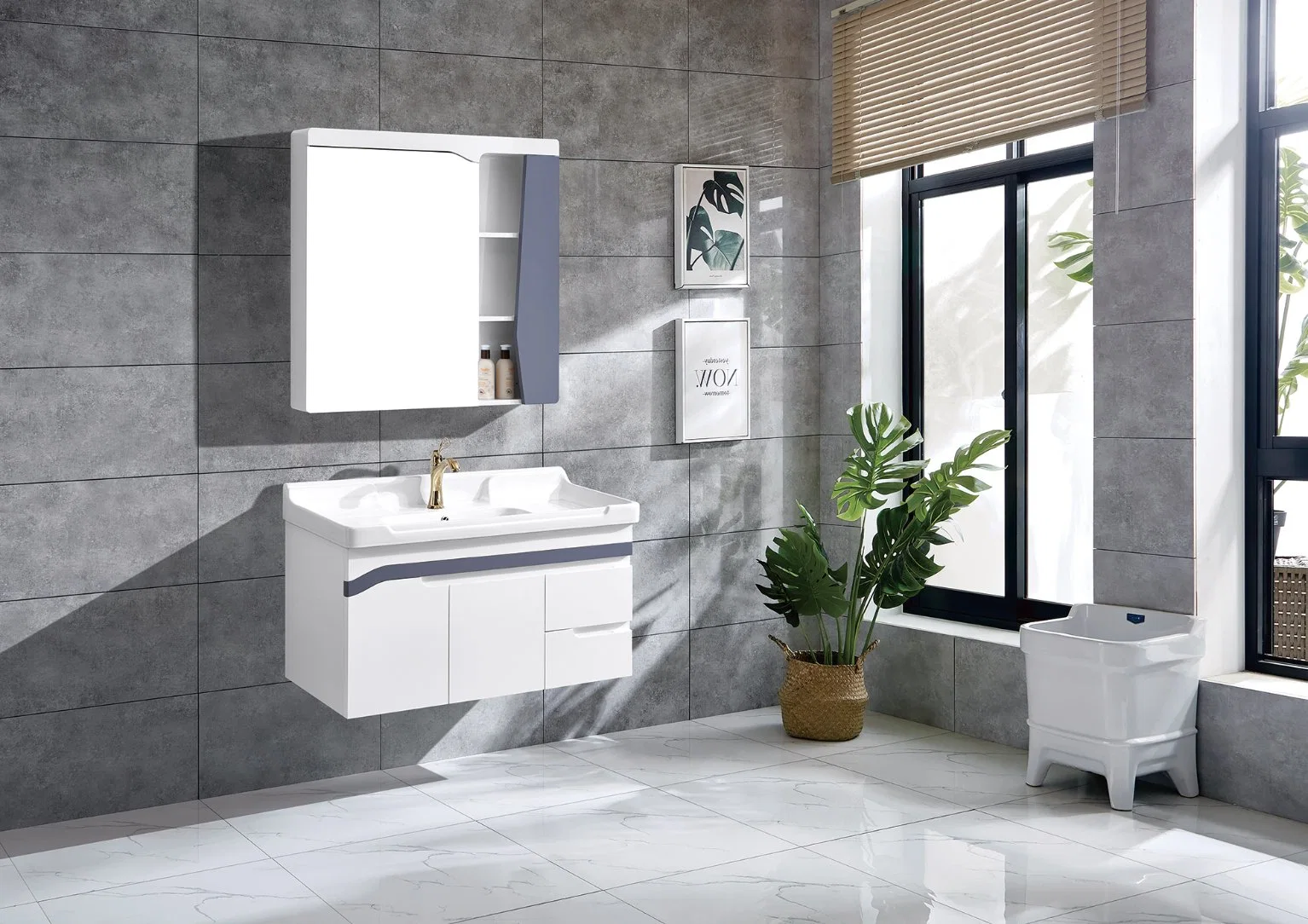 Modern Luxury Bathroom Cabinet Furniture Bathroom Vanity