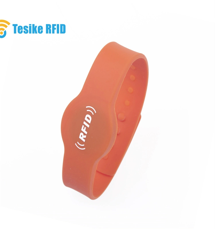 Snf MIFARE DESFire EV1 4K chip de silicone RFID bracelete pulseira para eventos