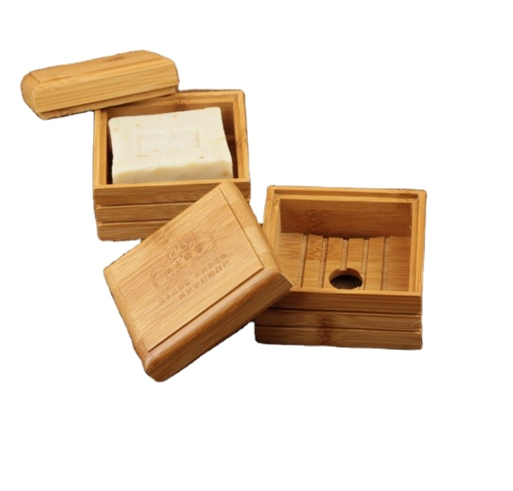 Bamboo Soap Dish Natural Wood Soap Box